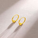 Saturday Fu 5G craft gold earrings for women sparkling gold beads pure gold earrings price A0910235 one pair about 1.33g