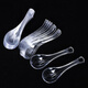 MULTIPOTENT disposable 20ml crystal spoon dessert spoon Chinese porridge spoon spoon plastic small rice spoon 20 pieces Jia Shengya series
