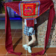 Yusen es Guangxi tradicional correa de bebé de la antigua bolsa de bebé Bordado étnico bordado étnico tradicional tortuga de tierra universal vino rojo 1 bordado rojo Entrada y salida segura