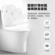 
HUIDA Toilet jet siphon splash-proof silent toilet flush toilet toilet one-piece toilet 6218 HDC6218/305 pit distance (water-saving round water tank)