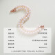 Demi 7-8mm nearly perfect round freshwater pearl bracelet double layer bracelet for girlfriend Mother’s Day gift with certificate