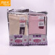 Yiershuang para mujeres para mujeres 3 pares de ropa interior de algodón puro de algodón de algodón de gran tamaño de mujer de gran tamaño, cine con alto contenido expuesto, CL854N White + Light Concubine + Light Jade Color Mixed Three Pack L (165/90)