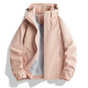 Simboo autumn and winter new outdoor soft shell jacket for women plus velvet warm jacket for men men's jacket sports windproof jacket for waterproof 9930S kiln powder - women [solid color] M