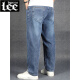 Lee DPRRE Spring und Sommer Stretch Neun-Punkte-Jeans Männer 2024 New Lose Tapered Harren Short 9-Punkte-Gelegenheitshosen -1-Hose -1 hellblau-Stil für Frühlings- und Herbst-reguläre 32 Taille 2 Fuß 5