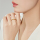 Chow Tai Fook Crushed Ice Gold Gold Ring Women's Proposal Ring (labor cost 220) EOF1216 No. 13 pure gold about 2.15g