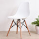 Huakai Star Chair Home Dining Chair Eames Leisure Chair Simple Cosmetic Chair Negotiation Chair Back Chair HKY02 White