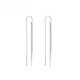 Suhan Platinum Ear Wire PT950 Platinum Fashion Tassel Long Ear Wire Ear Plug Feminine Tassel Ear Wire 2.87g