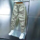 Pantalons décontractés de haute qualité de haute qualité pour garçons avec une salopette de taille polyvalente pour le printemps et l'automne Nouveau style pour les hommes pour les sports confortables et respirants 200 kaki [printemps et automne] xl