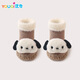 Youqi baby toddler socks winter thickened warm mid-tube floor shoes and socks cartoon cute infant non-slip toddler shoes