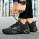 Delgadot Zapatos para hombres de gran tamaño Otoño e invierno Nuevo estilo más grande y gordo zapatos deportivos para hombres zapatos casuales para hombres zapatos de papá 4748 826 negro 39