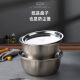 Newair stainless steel plate 304 food grade thickened household round serving dish fruit plate tray dumpling snack plate 304 stainless steel shallow plate 28cm