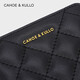 CAHOE KULLO official cowhide wallet women's short 2025 new clutch bag women's card bag multi-functional coin purse wallet black-CK women's bag birthday gift for girlfriend
