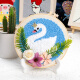 Shantoulin Village Hand de bricolaje para niños Hilo Poke Material de bordado Pack Bordado ruso Poke bordado de la escuela Class de mano Regalo de autoeboideo Little Red Riding Caper