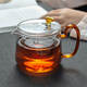 Yaji glass teapot, high temperature resistant and thickened, household filtered liner, tea water separation teapot