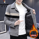 Specht Jacke Männer 204 Neue Frühlings- und Herbstjacke Männer plus Baumwollmode -Wollmotor Feste Farben Winter Casual Top Männer 681 Khaki 2xl