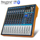 Depusheng AG8 professional 8-way mixer stage wedding conference U disk Bluetooth MP3 playback multi-function with effect reverberation equalization eight-way mixer
