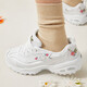 
SKECHERS women's shoes sneakers embroidered panda shoes fashion retro versatile dad shoes thick sole heightened casual shoes 11977