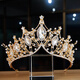 Dijing Crown Tiara Veil Braut Atmosphärische Kristallkristallstil Hochzeitshaarzubehör Frauen Internet Promi Erwachsene Geschenk Bankett Prinzessin Accessoires Kronhochzeits Hochzeitsanzug