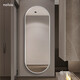 nolsia light luxury full-body dressing mirror bedroom wall-mounted home large mirror oval aluminum frame dressing mirror light luxury gold 40*150