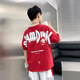McTicco Boys kurzärmelige Kinder Sommer-T-Shirt Pure Cotton Flush Hälfte Ärmeln 2024 Neue Big Children's Street Casual Top 9751 Rot + 9732 Streifen 130 cm