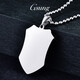 GsunG platinum pendant men's PT950 shield pendant new smooth white gold pendant for men and women new pendant platinum PT950 pendant customization