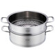 Momscook stainless steel steamer 28cm single layer steamer steamer tray 304 material MT2808ST