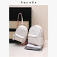Nucelle New Zhilan Shen Yue gleichen Pegasus-Rucksack für Frauen mit doppelten Schultern 2025 Pendeln Leichtes Studienbeutel große Kapazitätsgeburtstag Geschenkcreme Gelb große Version [kann auf 14-Zoll-Computer platziert werden]