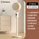 Westinghouse air circulation fan household electric fan large air volume floor fan silent low-noise electric fan stand dual-purpose fan negative ion purification ventilation fan dormitory bedroom living room exhaust fan off-white upgraded model voice control + 12H timing + 3D shaking head air supply