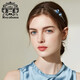Royal sasa royal salsa hair accessories Japanese and Korean version of headband headband hairpin head flower artificial crystal silk satin flower ornaments elegant blue 607017