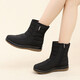 Hengyoufu Botas de nieve para mujeres nuevos zapatos de algodón de algodón de madrugada de invierno a mediados de tubo, zapatos de madre engrosados antideslizantes en espesas, zapatos de algodón 38