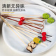 Chuge high-quality disposable fruit forks, high-quality disposable fruit picks, Bobo chicken bamboo sticks, children's fruit plate bamboo sticks 15cm, red double beads series, two partitions, 12cm, 100 pieces/pack