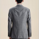 Anniversary Bird Suit Preferred Men's Business Casual Wool Suit Gray Plaid Suit and Trousers Gray with Orange Plaid 48 A(175/96) /Please note waist or trousers