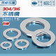 Tianzhuo Hardware GB848 small gasket 304/316 stainless steel flat washer Meson Washer M3M4M5M6M8M10M12-M30 304 stainless steel-M20*34*3-5 pcs