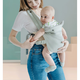 
Beiyou strap baby holding artifact front-held newborn baby going out simple and easy to carry a baby on the back of the baby before and after the baby is young. Upgraded ice-skin-skinned fabric-gradient blue-belt style