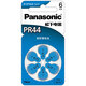 Batería de audífonos Panasonic PR41/PR44/PR48/PR70 BOTTA BATERÍA 1.4V Siemens PR44 (A675) 6 Píldoras una tarjeta