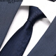 North Martin high-end silk tie men's formal business suit hand-made dark blue groom wedding gift box high-end