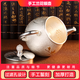 
Maolin Silver Pot orchid 999 foot silver tea set silver teapot tea cup tea ceremony home kung fu brew teapot owner cup one pot 4 cup + 1 fair cup total about 675g