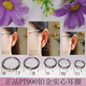 YOUSHINUO Pt950 platinum earrings, white gold earrings, simple multi-pierced earrings, PT990 platinum small earrings 0.23g*single