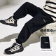 ASK JUNIOR Children's Pants Autumn and Winter Wear Large Children's Warm All-in-One Velvet Casual Pants Trendy New Year Boys' Sweatpants