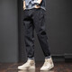 Charluoel Jeans Herren Frühling und Herbst neue Stil Hosen Herren loser Straight Herrenhosen Trendy Brand 2025 Frühling Casual Long Hosen 6621 Blue + 6621 Black 29