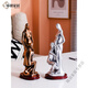 Shantoulin Village Pure Tin Memorial Plate Ornament of the Tenth Anniversary of Marriage Gift for Wife Wedding Anniversary Boyfriend Girl 15934 Silver + Provide Engraving + Pregnancy Gift Box (
