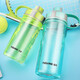 Fuguang Plastique tasse grande capacité extérieure tasse d'eau portable pour les hommes et les femmes Étudiants à eau froide Kettle Space Cup de thé à la chaleur anti-chute gris 800 ml