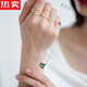 SNQP Ivy Necklace Earrings Malachite Laura Rose Light Luxury Niche New Year's New Women's Summer Green Necklace (Gift Box)