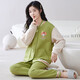 Qianzhiya (Qianzhiya) Pyjamas für Mädchen im Herbst und Winter verdickte reine Pure Cotton Mezzanine Langarmed Home-Kleidung sowie Baumwollluft-Baumwollwärme dünne Baumwollset MFT-15271# Frauen L/165
