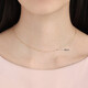 Chow Sang Sang Box Chain Necklace Plain Chain Clavicle Chain 18K Gold Versatile Women's Model 94226N Pricing 40cm