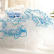 Vierbeiner Blumenhuf, schwere Arbeit handgefertigte Katzenprinzessin Rock Hunde Kleidung Frühlings- und Herbstkleidung, Laufstegpartykleid Welpenkleidung, Haute Couture Lace Blues XL-About 9-10jin [Jin gleich 0,5 kg]