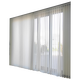 Zhi Shang Dream Curtain Vertical Vertical Venetian Blind Screen Bedroom Living Room Office Floor Floor Screen Curtain Intelligent Electric Curtain Dream White-Waterproof Fabric Customized Price Per Square