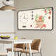 Feeling painting, peace and joy perpetual calendar electronic clock restaurant decoration painting living room home watch hanging painting clock calendar mute clock JD141.09 perpetual calendar + watch/black hand 100*50 (suitable for restaurants about 1.5 meters) crystal picture pvc black edge