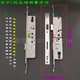 XMSJ Custom Алюминиевый сплав Многоточечный дверной замок 8530 Сломанный мост алюминиевый дверной замок для кузова штопора
