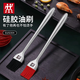ZWILLING German tail goods 304 stainless steel silicone oil brush barbecue brush high temperature resistant brush baking brush removable 304 steel silicone brush black
